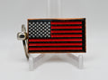 Laser Engraved Wood Keychain – American Flag