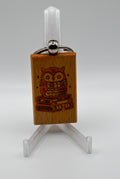 Laser Engraved Wood Keychain – Book Owl