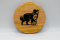 The More I Like My Dog – Laser Engraved Wood Coaster