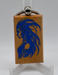 Laser Engraved Wood Keychain – Tribal Elf