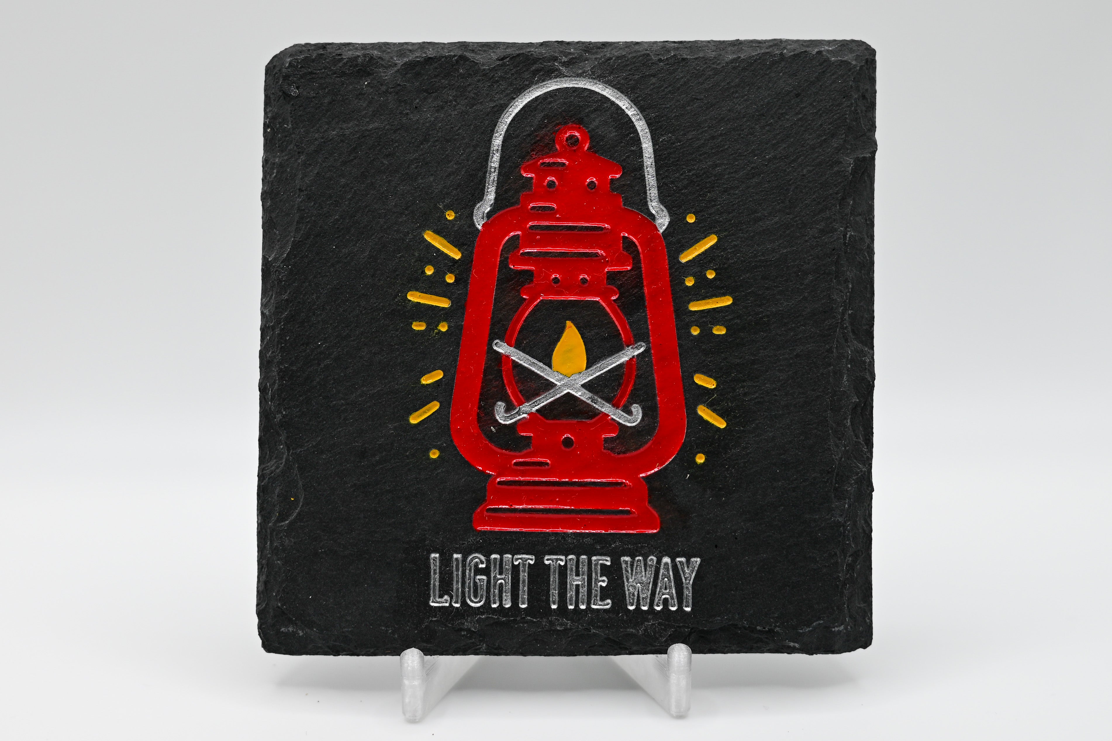 Light the Way Laser Engraved Slate Coaster