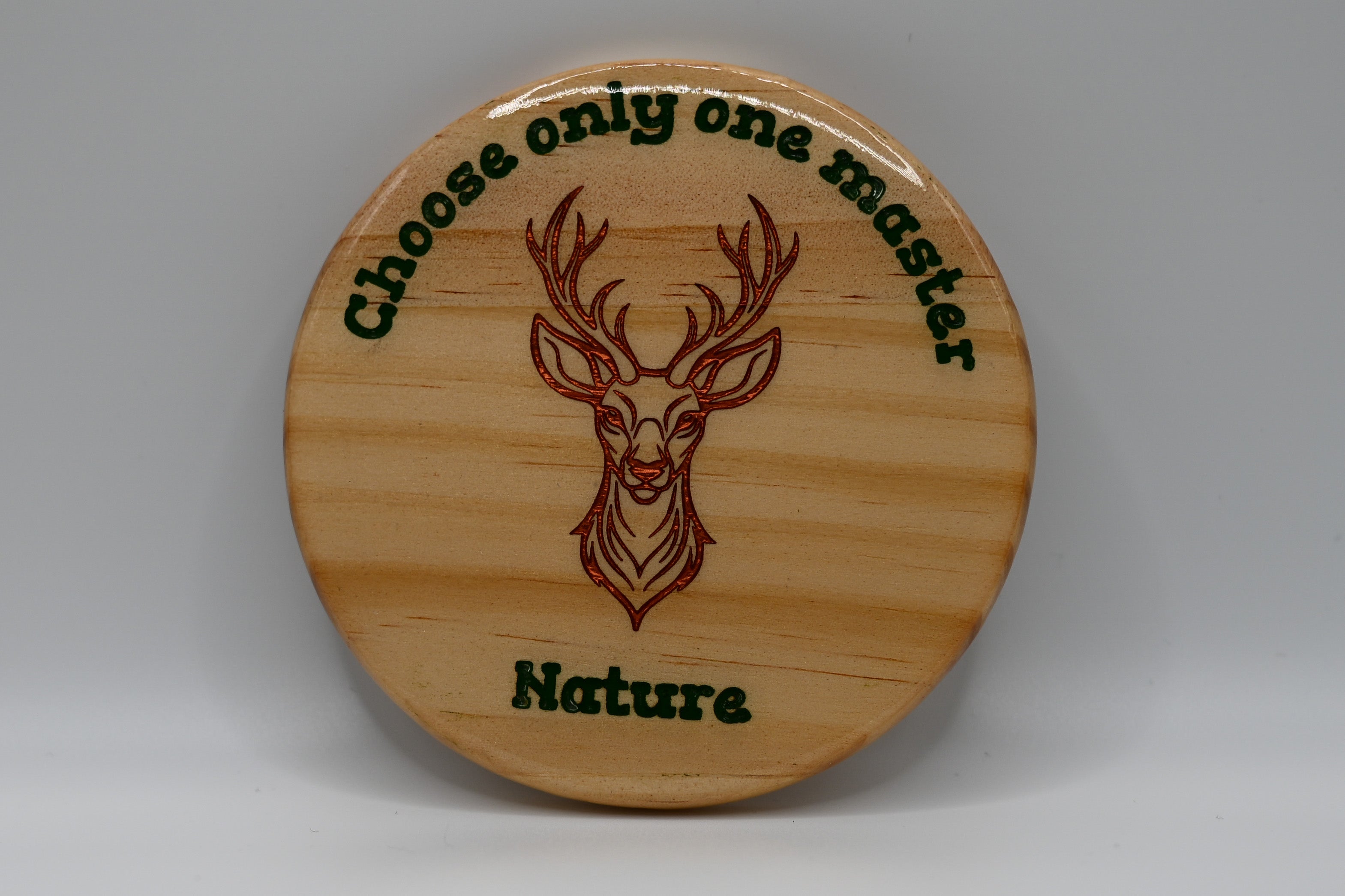 Choose Only One Master Nature Laser Engraved Wood Coaster