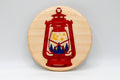 Night Sky Lantern Laser Engraved Wood Coaster