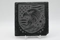 American Eagle Laser Engraved Slate Coaster