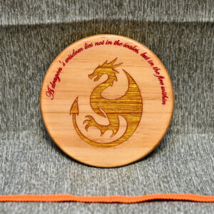 Wood Coaster - Dragon's Wisdom
