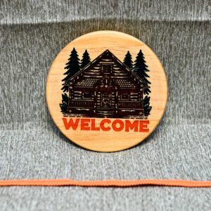 Wood Coaster - Log Cabin