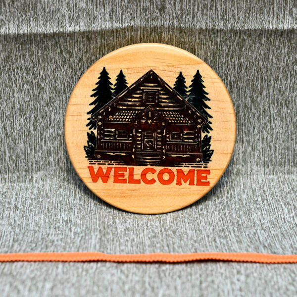 Wood Coaster - Log Cabin