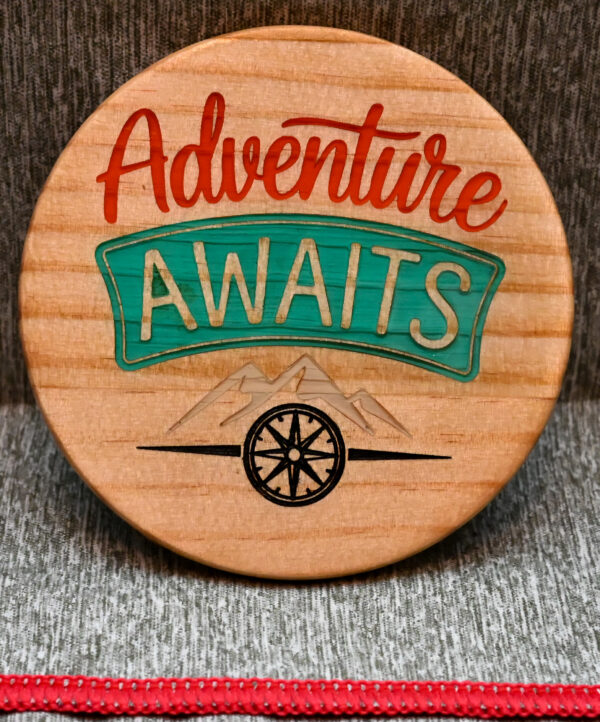 Wood Coaster - Adventure Awaits