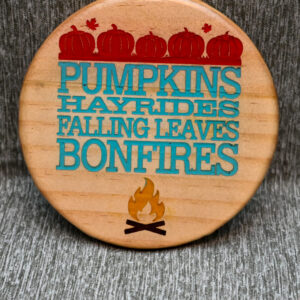 Wood Coaster - Pumpkins Hayrides and Bonfires