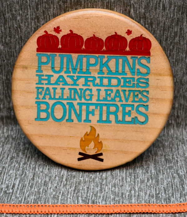 Wood Coaster - Pumpkins Hayrides and Bonfires