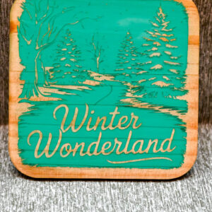 Wood Coaster - Winter Wonderland