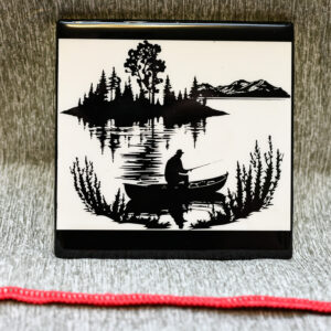 Tile Art: Fishing Scene