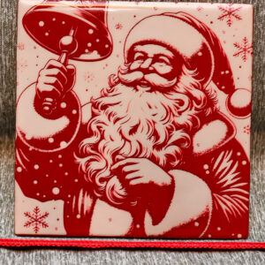 Tile Art - Santa Ringing Bell