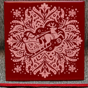 Tile Art - Santa Sleigh Snowflake